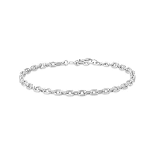  Voque Maven - Gliederarmbänder - Silber / Rhodiniert - 18,5cm